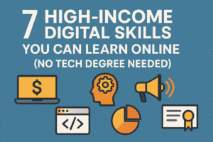 7 High-Income Digital Skills You Can Learn Online (No Tech Degree Needed)